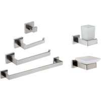 Набор аксессуаров для ванной Boch Mann CR-F25 BM9640 Нержавеющая сталь — фото 1, Наборы аксессуаров для ванной комнаты