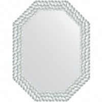 Зеркало Evoform Polygon 86х66 BY 7303 в багетной раме - Перламутровые дюны 89 мм — фото 1, Мебель для ванной