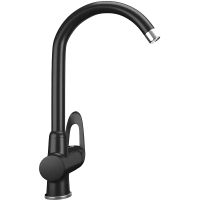 Смеситель для кухни Ulgran Classic U-006-344 Ультра-черный — фото 1, Смесители