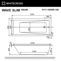 Товар: Акриловая ванна Whitecross Wave Slim 160x80 0111.160080.100.NANO.CR с гидромассажем - фото 10 Акриловая ванна Whitecross Wave Slim 160x80 0111.160080.100.NANO.CR с гидромассажем — фото 10, Ванны