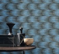 Обои Артекс Dieter Langer Eleganza 10354-04 Винил на флизелине (1,06*10,05) Синий, Геометрия/Линии — фото 3, Обои для стен