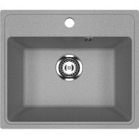 Кухонная мойка Ulgran Practik PR-M 490-003 Светло-серая — фото 1, Кухонные мойки