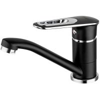 Смеситель для кухни Frap H49-6 F4549-6 Черный матовый Хром — фото 1, Смесители для кухни