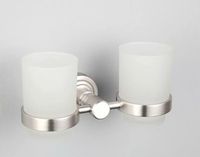 Стакан для зубных щеток Frap F37 F3708 двойной Сатин — фото 2, Стаканы для зубных щеток