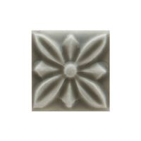 Керамическая вставка Adex Studio Taco Relieve Flor Nº 1 Eucalyptus 3х3 см — фото 2, Керамическая плитка