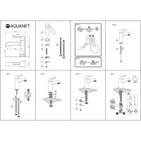 Смеситель для раковины Aquanet Minima AF130-10C 261813 Хром — фото 6, Смесители для раковины