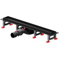 Душевой лоток AM.PM MasterFlow 60 W01SC-U11-060-04BM с Черной матовой решеткой / под плитку Tile — фото 1, Душевые лотки