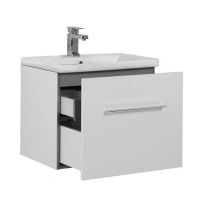 Товар: Тумба с раковиной Aquanet Порто 60 212576 подвесная Белая - фото 3 Тумба с раковиной Aquanet Порто 60 212576 подвесная Белая — фото 3, Тумбы с раковиной