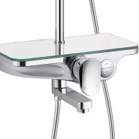 Душевая система WeltWasser WW DP 1020 CR 10000003184 Хром — фото 2, Душевые стойки