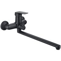 Смеситель для ванны Aquatek Вега AQ1042MB универсальный Черный матовый — фото 1, Смеситель для ванны