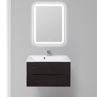 Тумба под раковину BelBagno Marino 80 MARINO-800-2C-SO-RCA-P подвесная Rovere Cioccolato Amaro — фото 2, Тумбы под раковину