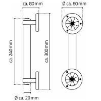 Товар: Поручень Ridder Pro А160300 Хром - фото 3 Поручень Ridder Pro А160300 Хром — фото 3, Поручни для ванной