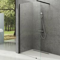 Душевая перегородка Ravak Walk-In Wall 130 GW9WJ0300Z1 профиль Черный стекло Transparent — фото 1, Душевые перегородки