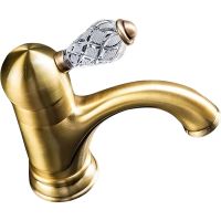 Смеситель для раковины Boheme Crystal 301-CRST Бронза — фото 1, Смесители