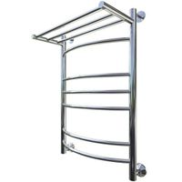 Водяной полотенцесушитель Тругор Приоритет 3 П НП 80x50 с полкой Хром — фото 1, Водяные полотенцесушители