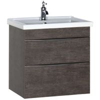 Тумба под раковину Aquanet Эвора 60 подвесная Дуб антик арт-183000 — фото 3, Тумбы под раковину