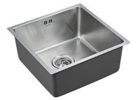 Кухонная мойка Paulmark Vista 44 PM304444-BS Брашированная сталь — фото 2, Кухонные мойки