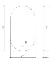 Зеркало Boheme Armadi Art Vallessi 60 568-G с подсветкой с сенсорным выключателем — фото 5, Мебель для ванной