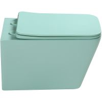 Унитаз SantiLine SL-5007LG подвесной Светло-зелёный матовый с сиденьем Микролифт — фото 2, Подвесные унитазы