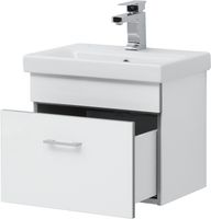 Тумба с раковиной Aquanet Верона 50 254066 подвесная Белый глянец — фото 7, Тумбы с раковиной