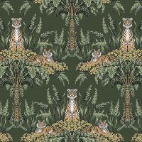 Обои LOYMINA Equator QTR2 005 Флизелин (1*10,05) Зеленый, Деревья/Животные — фото 1, Обои для стен