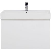 Тумба с раковиной Aquanet Йорк 85 212593 подвесная Белый глянец — фото 1, Тумбы с раковиной