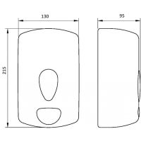 Диспенсер для жидкого мыла Nofer Classic 03036.N Черный — фото 4, Диспенсеры для жидкого мыла