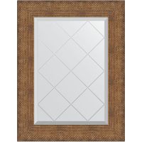 Зеркало Evoform Exclusive-G 74х57 BY 4553 с гравировкой в багетной раме - Медная кольчуга 88 мм — фото 1, Мебель для ванной