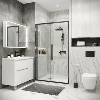 Товар: Душевая дверь Grossman Cosmo 130 100.K33.02.130.42.00 профиль Графит сатин стекло прозрачное - фото 4 Душевая дверь Grossman Cosmo 130 100.K33.02.130.42.00 профиль Графит сатин стекло прозрачное — фото 4, Душевые двери в нишу