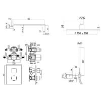 Товар: Душевая система Paffoni Elle KITLEQ518CR/M с термостатом Хром - фото 7 Душевая система Paffoni Elle KITLEQ518CR/M с термостатом Хром — фото 7, Встраиваемые душевые комплекты