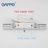 Душевая система Gappo G07 G2407-40 с термостатом Хром — фото 6, Душевые стойки