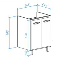Товар: Тумба под раковину Bellezza Джела 70 4639811660019 Белая - фото 2 Тумба под раковину Bellezza Джела 70 4639811660019 Белая — фото 2, Мебель для ванной