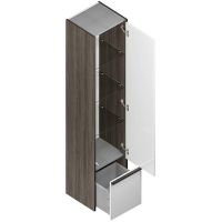 Товар: Шкаф пенал Kerama Marazzi Modula 35 MO.165\AR подвесной Белый глянцевый Дерево - фото 4 Шкаф пенал Kerama Marazzi Modula 35 MO.165\AR подвесной Белый глянцевый Дерево — фото 4, Пеналы для ванной комнаты