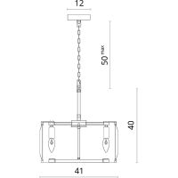 Люстра Divinare Elliot 7304/04 SP-6 Прозрачная Черная — фото 5, Люстры