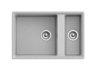 Кухонная мойка GranFest Level GF-LV-760K Серая — фото 2, Кухонные мойки