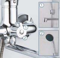 Смеситель для ванны Frap H13 F2213 универсальный Хром — фото 8, Смеситель для ванны