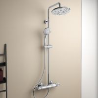 Душевая система Ideal Standard Ceratherm T25 A7208AA с термостатом Хром — фото 6, Душевые стойки