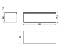 Товар: Тумба Boheme Armadi Art Flat Vallessi Uno-S 120 897-120-W подвесная Белый глянец - фото 4 Тумба Boheme Armadi Art Flat Vallessi Uno-S 120 897-120-W подвесная Белый глянец — фото 4, Мебель для ванной