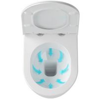 Унитаз Ravak Uni Chrome Rim X01516 подвесной без сиденья — фото 2, Подвесные унитазы