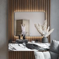 Товар: Зеркало Bond Loft 100x80 M35ZE-10080 с подсветкой Черное глянцевое с бесконтактным выключателем - фото 6 Зеркало Bond Loft 100x80 M35ZE-10080 с подсветкой Черное глянцевое с бесконтактным выключателем — фото 6, Зеркала в ванную комнату