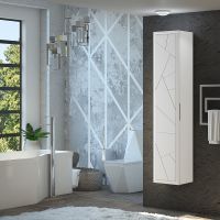 Товар: Шкаф пенал Opadiris Луиджи 35 00-00002268 подвесной Белый матовый - фото 2 Шкаф пенал Opadiris Луиджи 35 00-00002268 подвесной Белый матовый — фото 2, Мебель для ванной