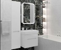 Товар: Тумба под раковину Laparet Accord 60 Acc.01.60/P/W подвесная Белая - фото 7 Тумба под раковину Laparet Accord 60 Acc.01.60/P/W подвесная Белая — фото 7, Мебель для ванной