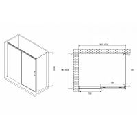 Товар: Душевой уголок Abber Komfort 170x100 AG93170-S102 профиль Хром стекло прозрачное - фото 3 Душевой уголок Abber Komfort 170x100 AG93170-S102 профиль Хром стекло прозрачное — фото 3, Прямоугольные душевые уголки