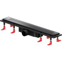 Душевой лоток AM.PM PrimeFlow 60 W02SC-P11-060-01BM с Черной матовой решеткой Cut Gradient — фото 1, Душевые лотки