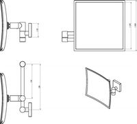 Косметическое зеркало Langberger Vico 75485 Хром — фото 3, Косметические зеркала