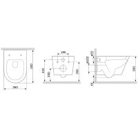 Товар: Унитаз AM.PM Sense FlashClean C741701SC подвесной с сиденьем Микролифт - фото 13 Унитаз AM.PM Sense FlashClean C741701SC подвесной с сиденьем Микролифт — фото 13, Унитазы
