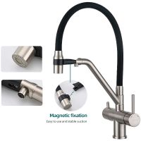 Товар: Смеситель для кухни Gappo G4398-85 Сатин Черный - фото 2 Смеситель для кухни Gappo G4398-85 Сатин Черный — фото 2, Смесители