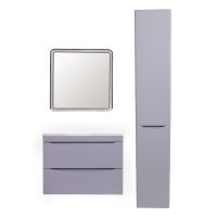 Тумба под раковину Style Line Бергамо 70 СС-00002319 подвесная Серая антискрейч — фото 5, Тумбы под раковину