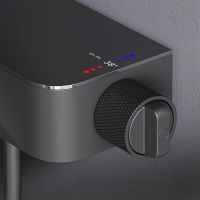 Душевая система AM.PM Func F078F222 с термостатом Черная матовая — фото 11, Душевое оборудование. Душевая программа