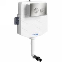 Смывной бачок WasserKRAFT Aller 10TLT.031.ME.BN01 для унитаза с клавишей смыва Никель — фото 1, Смывные бачки скрытого монтажа